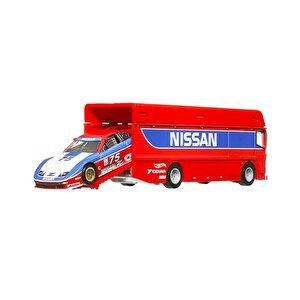 Hot Wheels Car Culture Team Transport Euro Hauler 94 Nissan 300 Zx Gts Hrv44