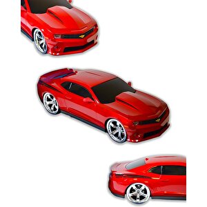 s 1:14 Ölçekli Chevrolet Copo Camaro Işıklı Uzaktan Kumandalı Araba Kırmızı 1402b