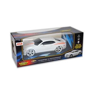 s 1:14 Ölçekli Chevrolet Copo Camaro Işıklı Uzaktan Kumandalı Araba Beyaz 1402b
