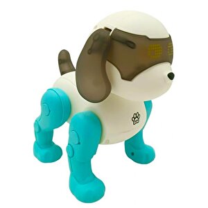 Işıklı Sesli Dans Eden Robot Köpek Mavi 1112