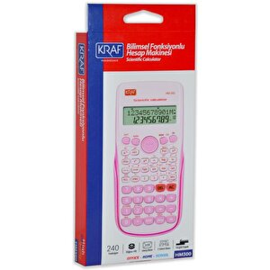 Bilimsel Fonksiyonlu Hesap Makinesi Pembe Hm300
