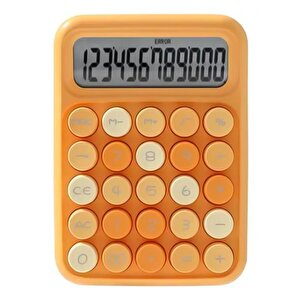 Runzon Renkli Elektronik Hesap Makinesi Turuncu Rz817