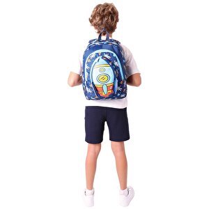Kaukko Kids Okul Sırt Çantası Leather Astronaut L5260
