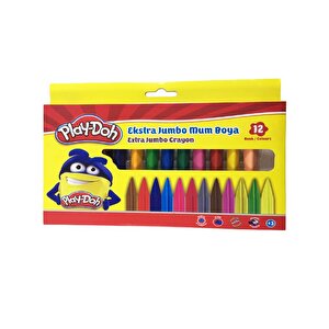 Play-doh Ekstra Jumbo Mum Boya Kalemi 12 Renk