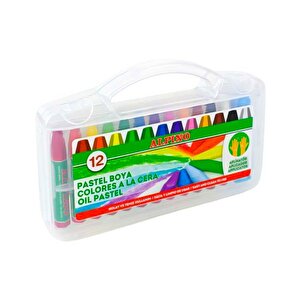 Çantalı Yağlı Pastel Boya 12li Dc008296