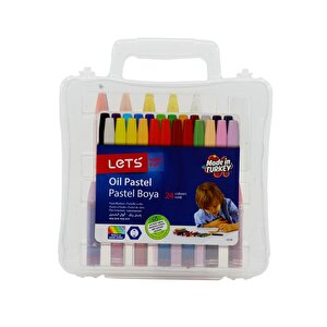 Çantalı 24 Renk Pastel Boya