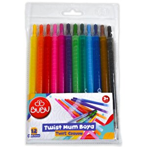 Twist Crayon 12 Renk Çevirmeli Mum Boya 2539502