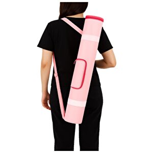 Yuga Suni Deri Proje Tüpü Cepli 10,5 Cm Pembe