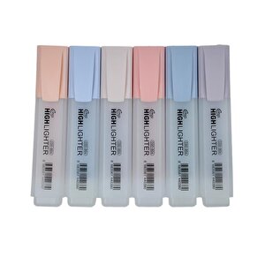 6lı Fosforlu Kalem Cream Renkler Cgo804