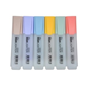 6lı Fosforlu Kalem Retro Renkler Cgo803