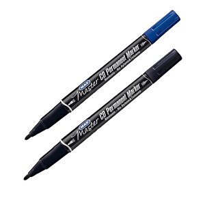 Master Cd Permanent Marker Çift Uç Siyah Ve Mavi 2li Set 6414