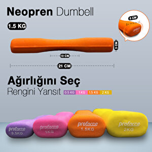 Neoprene Dumbel 1,5 Kg -tek Adet Ndb1,5