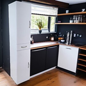 İki Kapaklı Çekmeceli Dolap 174 *35*34
