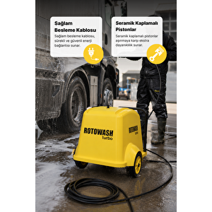 Rotowash ST/KR 2000 Turbo Plus Tetikli 200 Bar Basınçlı Soğuk Yıkama Makinesi