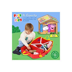 Trunki Peppa Pig Party Bus Binilen Ve Sürülen Çocuk Bavulu