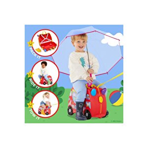 Trunki Peppa Pig Party Bus Binilen Ve Sürülen Çocuk Bavulu