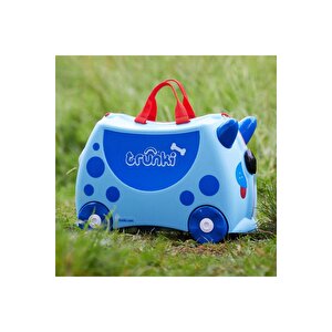 Trunki Köpek Dougie Dog Binilen Ve Sürülen Çocuk Bavulu