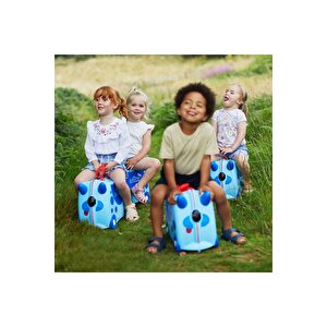 Trunki Köpek Dougie Dog Binilen Ve Sürülen Çocuk Bavulu