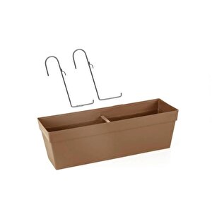 So-yb02a Dekoratif Askılı Yalı Balkon Saksı 10.8 Litre No 2 Moka 8175