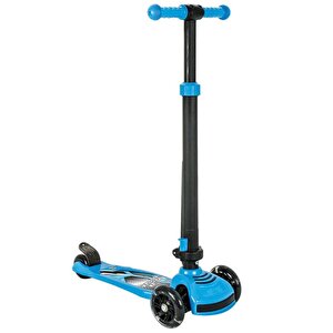 Power 3 Tekerlekli Katlanabilir Işıklı Mavi Scooter 07354