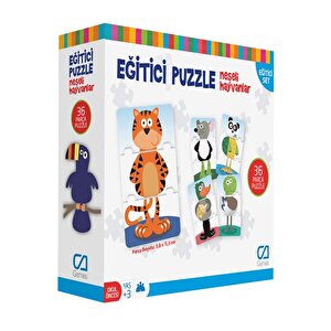 Eğlenceli Puzzle Neşeli Hayvanlar 36 Parça