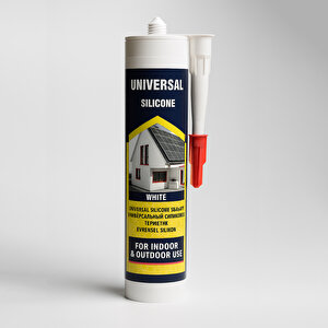 Universal Silikon  Genel Amaçlı 280 Ml İç Dış Mekan Kapı Pencere Uygun Su Geçirmez Sızdırmazlık Beyaz