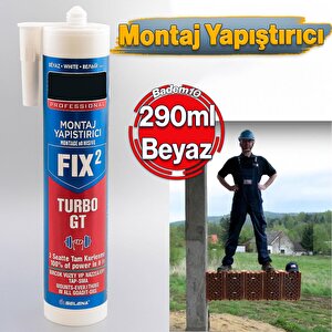 Genel Amaçlı Montaj Yapıştırıcı Sıvı Kit Mutfak Banyo Ahşap Dolap Beton Fayans Mermer 290 Ml Beyaz