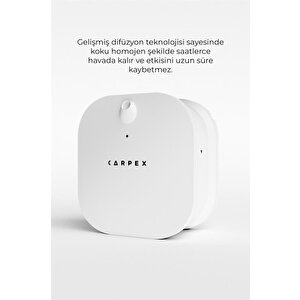 Carpex Difüzör Micro Koku Makinesi Beyaz + 50 Ml Koku Kartuşu Cute