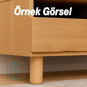 Ahşap Silindir Ayak 18 Cm Aparat Dahil Mobilya Koltuk Kanepe Sehpa Masa Ayağı Ayakları