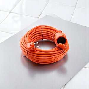Uzatma Kablosu 3x1.5 Mm Cca 10 Metre Kablolu Tekli Grup Fiş Priz Topraklı Kapaklı Monofaze Ev Tipi
