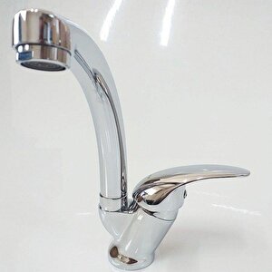 Mod 4105-1 Kuğu Krom Lavabo Bataryası