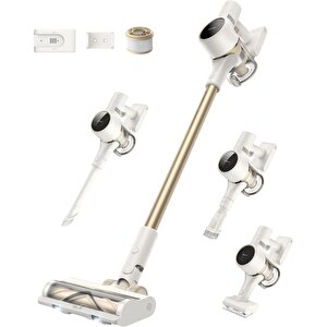 Dreame R10 Led Işık Dikey Şarjlı Süpürge Beyaz