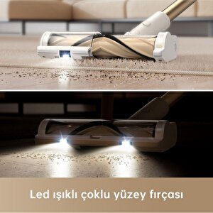 Dreame R10 Led Işık Dikey Şarjlı Süpürge Beyaz
