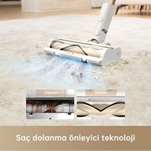 Dreame R10 Led Işık Dikey Şarjlı Süpürge Beyaz