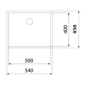 Gl General 50x40 Inox Petek Dokulu Çelik Mutfak Eviyesi 304 Paslanmaz Çelik 1mm