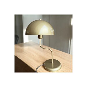 Modern Capri Abajur Metal Gövde E-27 Duy Abajur Masa Lambası