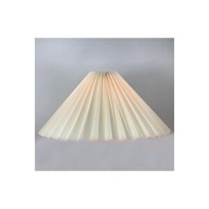 Modern Tasarım Umbrella Şapka Abajur Lambader Şapkası Krem 35 Cm Çap Evine Yenilik Kat