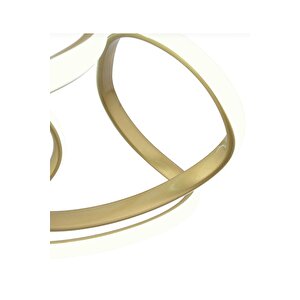 Ledli Modern Pagani Sarkıt Led Avize Eskitme Gold 45 Cm Büyük Boy