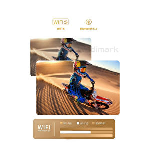 Şarjlı 4k Destekli Taşınabilir Ev Sinema Projeksiyonu – Android, Wifi, Bluetooth, 3d, 200 Ansi Lümen