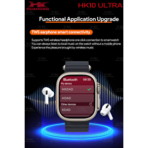 Hk10 Ultra 3 Chat Gpt/video Uygulama/chat Gpt Destekli Super Amoled E-kitap/galeri