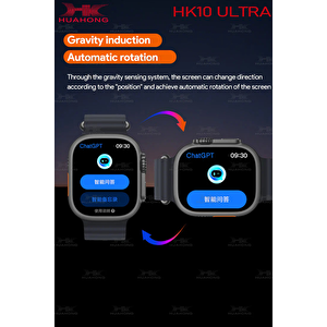 Hk10 Ultra 3 Chat Gpt/video Uygulama/chat Gpt Destekli Super Amoled E-kitap/galeri