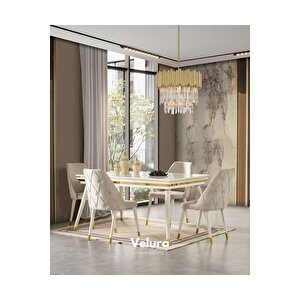 Lotus 510 Yemek Odası Takımı (yemek Masası + 4 Adet Sandalye) 160x80 cm