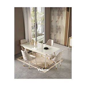 Lotus 510 Yemek Odası Takımı (yemek Masası + 4 Adet Sandalye) 160x80 cm
