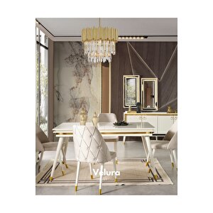 Lotus 510 Yemek Odası Takımı (yemek Masası + 4 Adet Sandalye) 160x80 cm