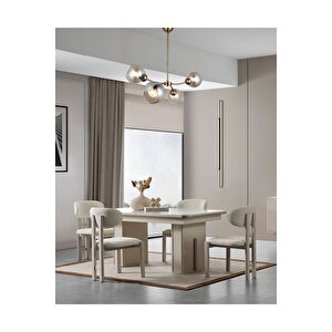 Oslo Yemek Odası Takımı (yemek Masası + 4 Adet Sandalye) 160x90 cm