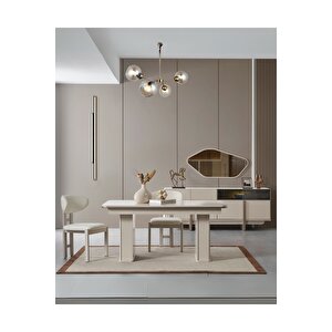 Oslo Yemek Odası Takımı (yemek Masası + 4 Adet Sandalye) 160x90 cm