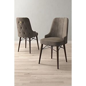 Loft Meşe Desen 80x132 Açılabilir Mdf Masa Yemek Odası Takımı, Mutfak Takımı 4 Sandalye, 1 Bench Cappuccino