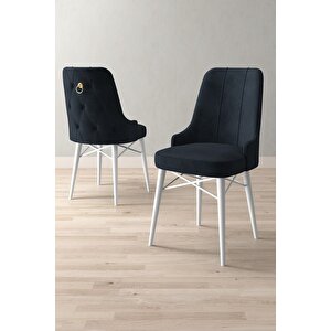 Loft Beyaz 80x132 Açılabilir Mdf Masa Yemek Odası Takımı, Mutfak Takımı 6 Sandalye