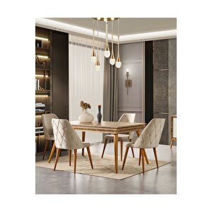 Anadolu 710 Yemek Odası Takımı (yemek Masası + 4 Adet Sandalye) 160x80 cm