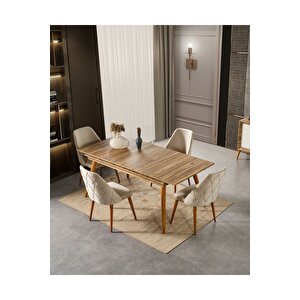 Anadolu 710 Yemek Odası Takımı (yemek Masası + 4 Adet Sandalye) 160x80 cm
